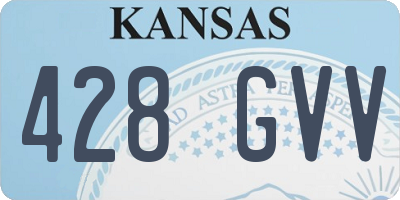 KS license plate 428GVV