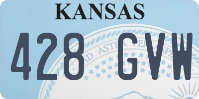 KS license plate 428GVW