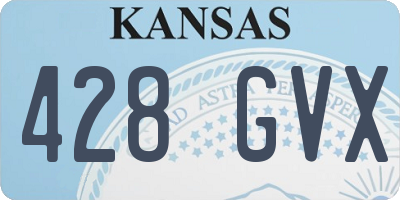 KS license plate 428GVX