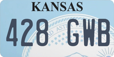 KS license plate 428GWB