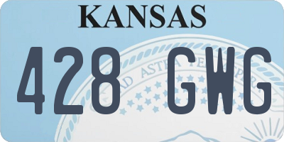 KS license plate 428GWG