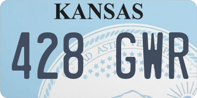 KS license plate 428GWR