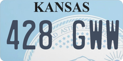 KS license plate 428GWW
