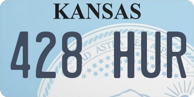 KS license plate 428HUR