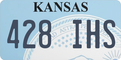 KS license plate 428IHS