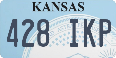 KS license plate 428IKP