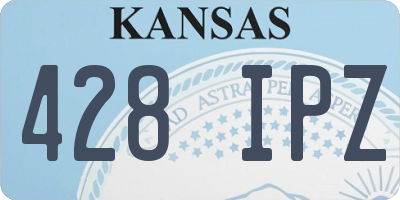 KS license plate 428IPZ