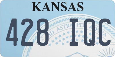 KS license plate 428IQC