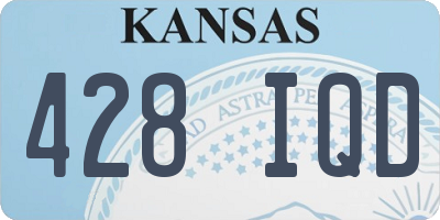 KS license plate 428IQD