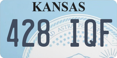 KS license plate 428IQF