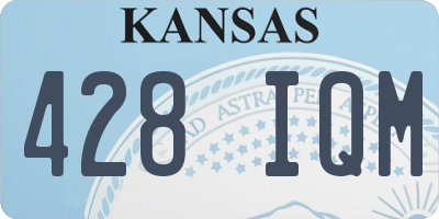 KS license plate 428IQM