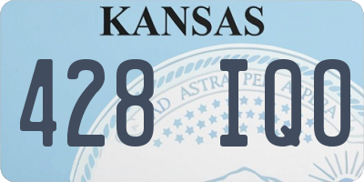 KS license plate 428IQO