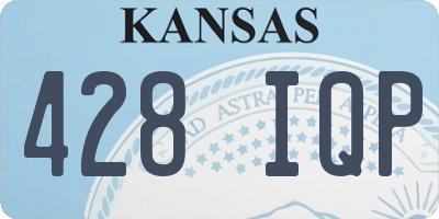 KS license plate 428IQP