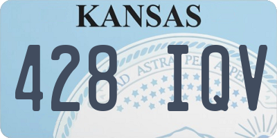 KS license plate 428IQV
