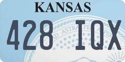 KS license plate 428IQX