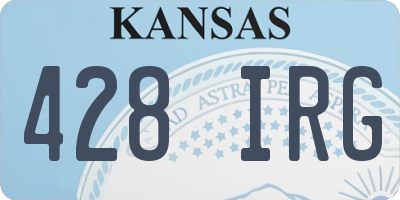 KS license plate 428IRG