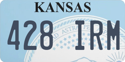 KS license plate 428IRM