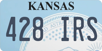 KS license plate 428IRS
