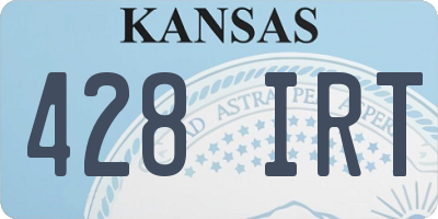 KS license plate 428IRT