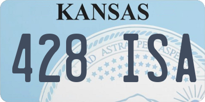 KS license plate 428ISA