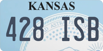 KS license plate 428ISB