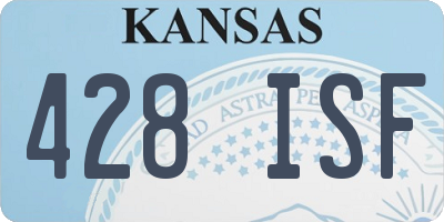 KS license plate 428ISF