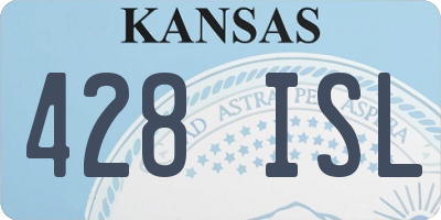 KS license plate 428ISL