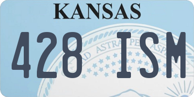 KS license plate 428ISM