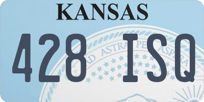 KS license plate 428ISQ
