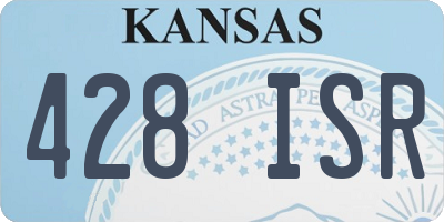 KS license plate 428ISR