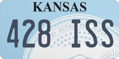 KS license plate 428ISS