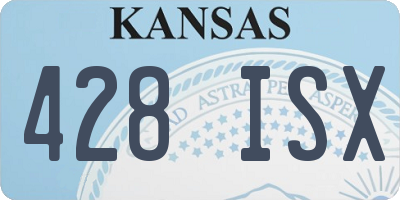 KS license plate 428ISX