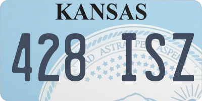 KS license plate 428ISZ