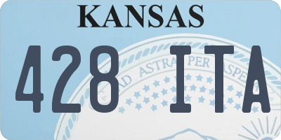 KS license plate 428ITA