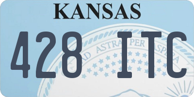 KS license plate 428ITC