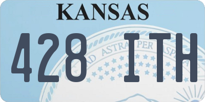 KS license plate 428ITH
