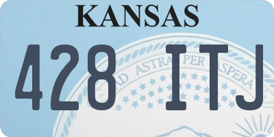 KS license plate 428ITJ