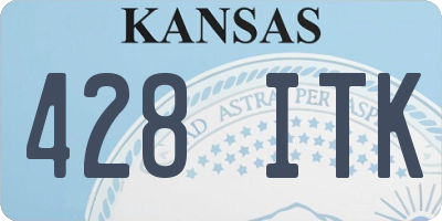 KS license plate 428ITK