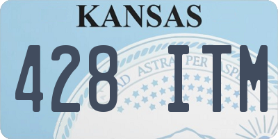 KS license plate 428ITM