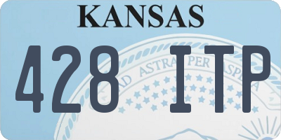 KS license plate 428ITP