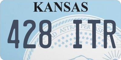 KS license plate 428ITR