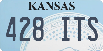 KS license plate 428ITS