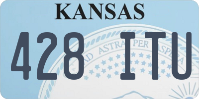 KS license plate 428ITU