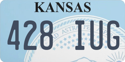 KS license plate 428IUG