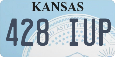 KS license plate 428IUP