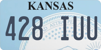 KS license plate 428IUU