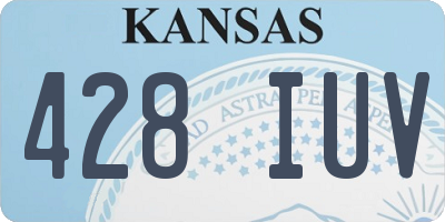 KS license plate 428IUV