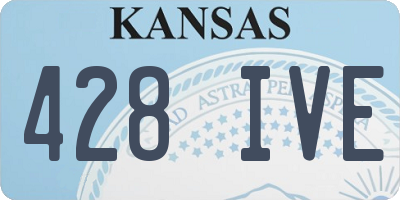 KS license plate 428IVE