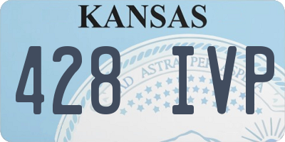 KS license plate 428IVP