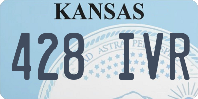 KS license plate 428IVR